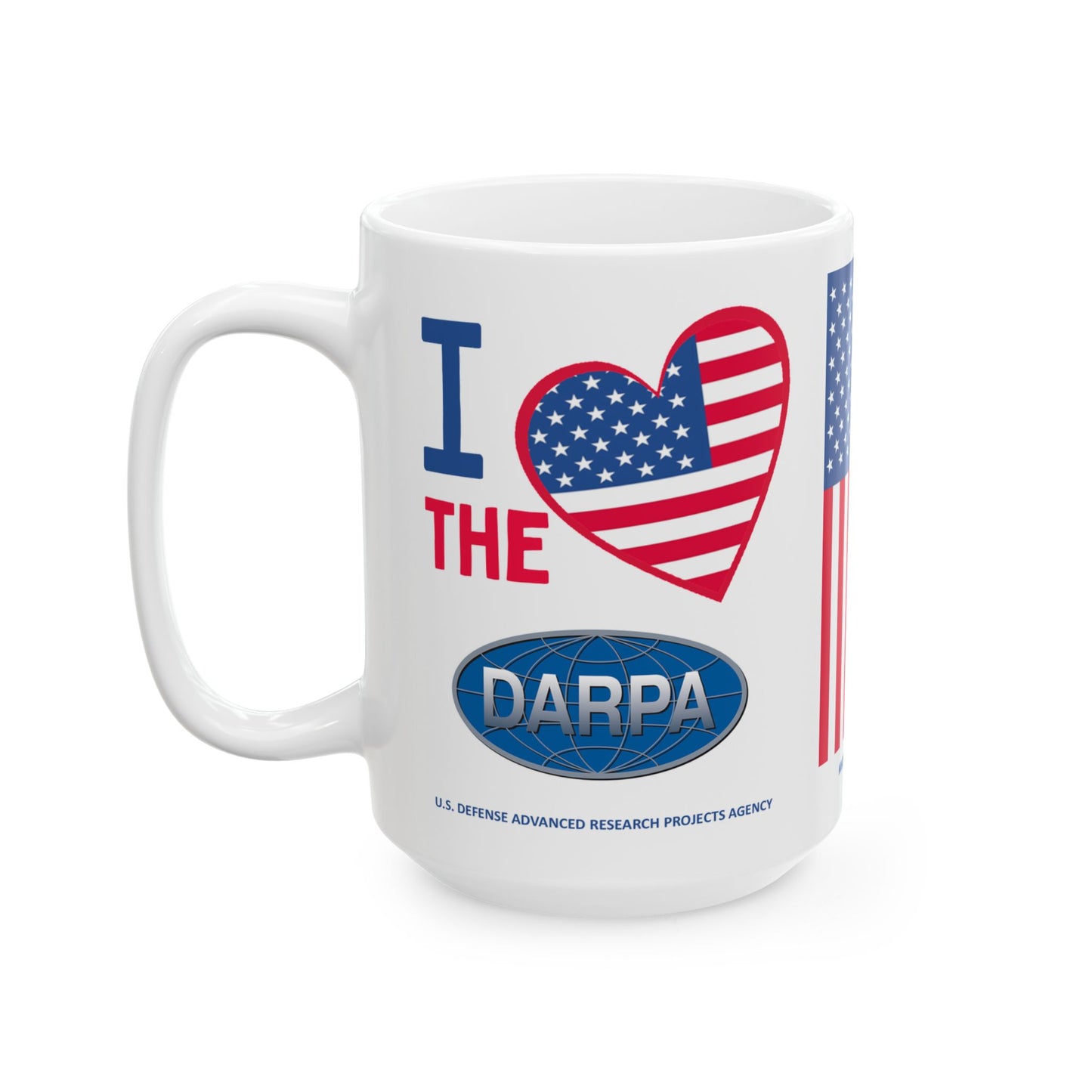 U.S. Defense Advanced Research Projects Agency - Major Agencies - I Love - Mug - 15 oz