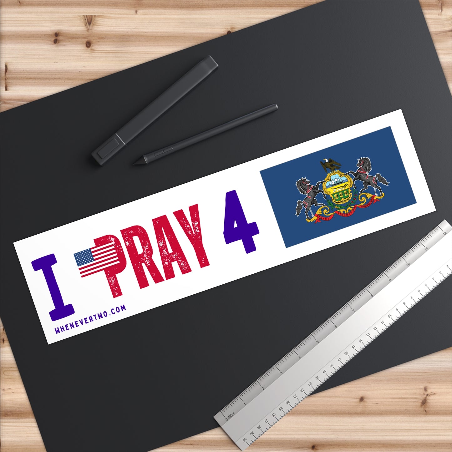 Pennsylvania - I Pray - Bumper Sticker - Large