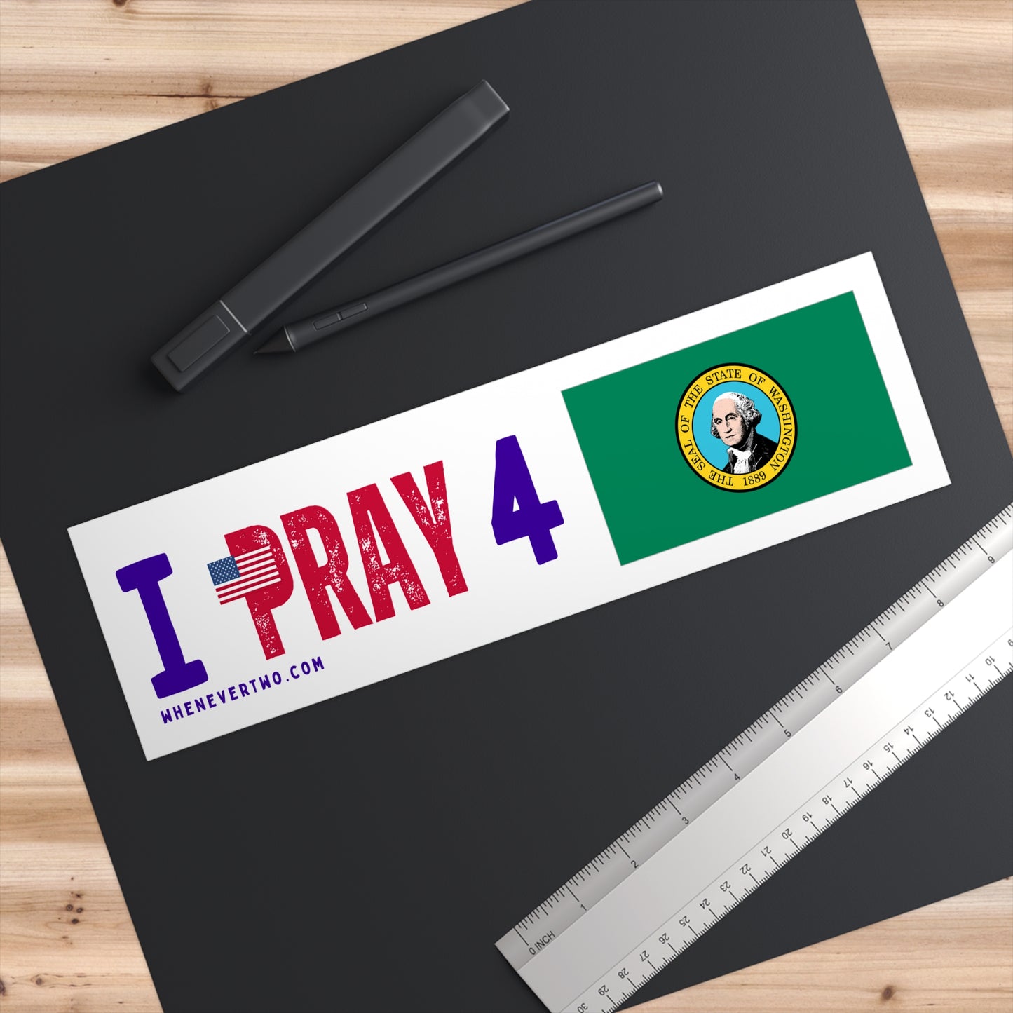 Washington - I Pray - Bumper Sticker - Regular