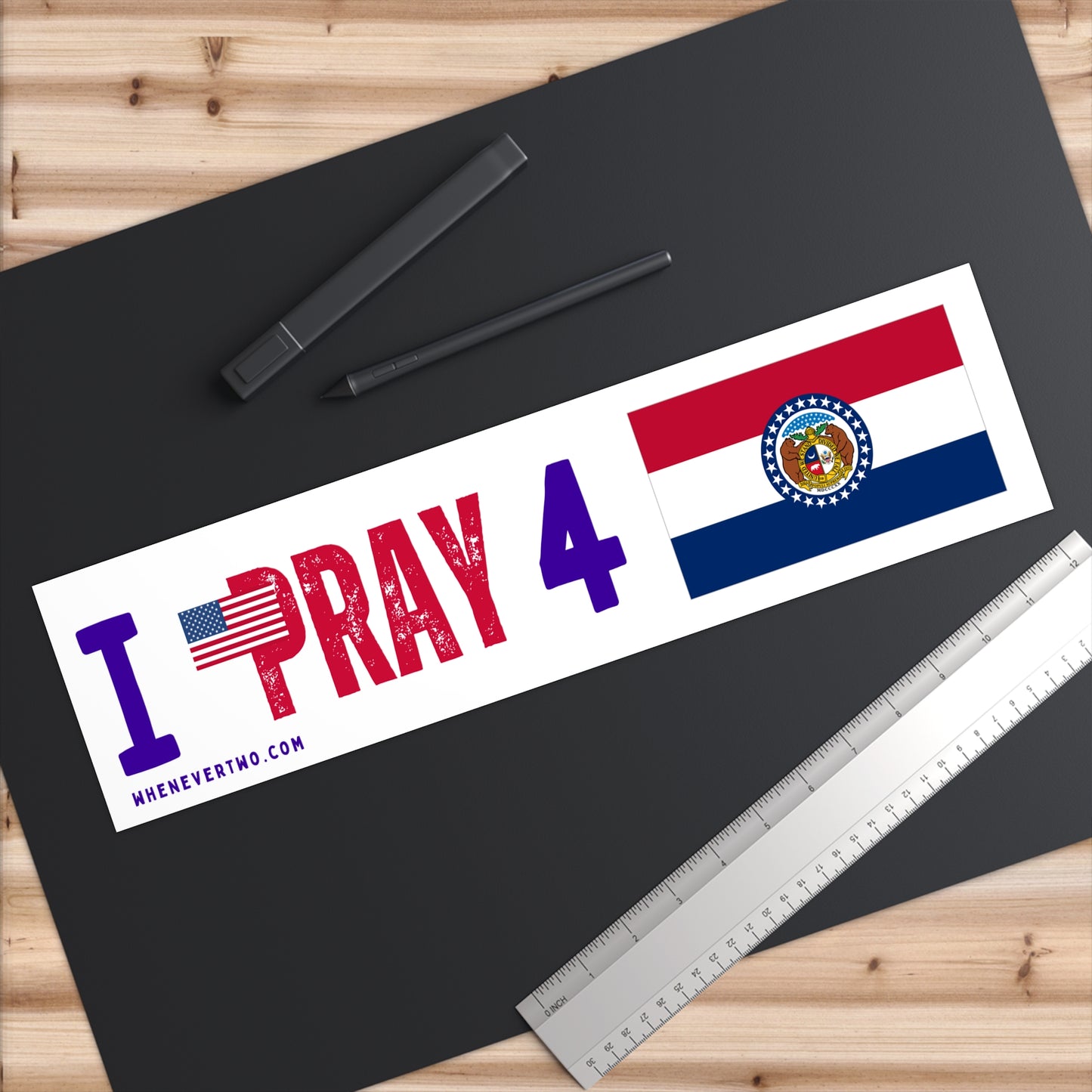 Missouri - I Pray - Bumper Sticker - Large