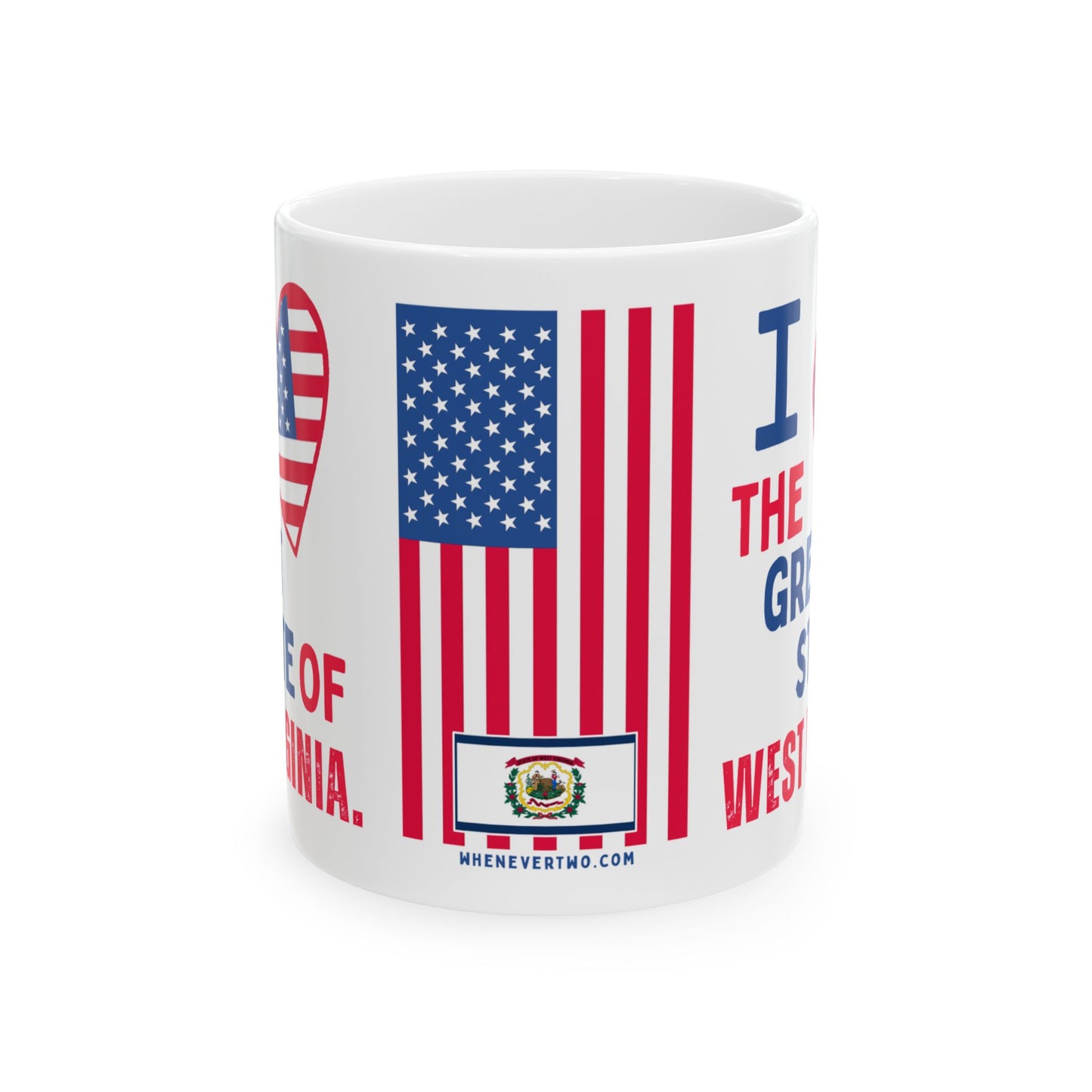West Virginia - I Love - Mug - 11 oz
