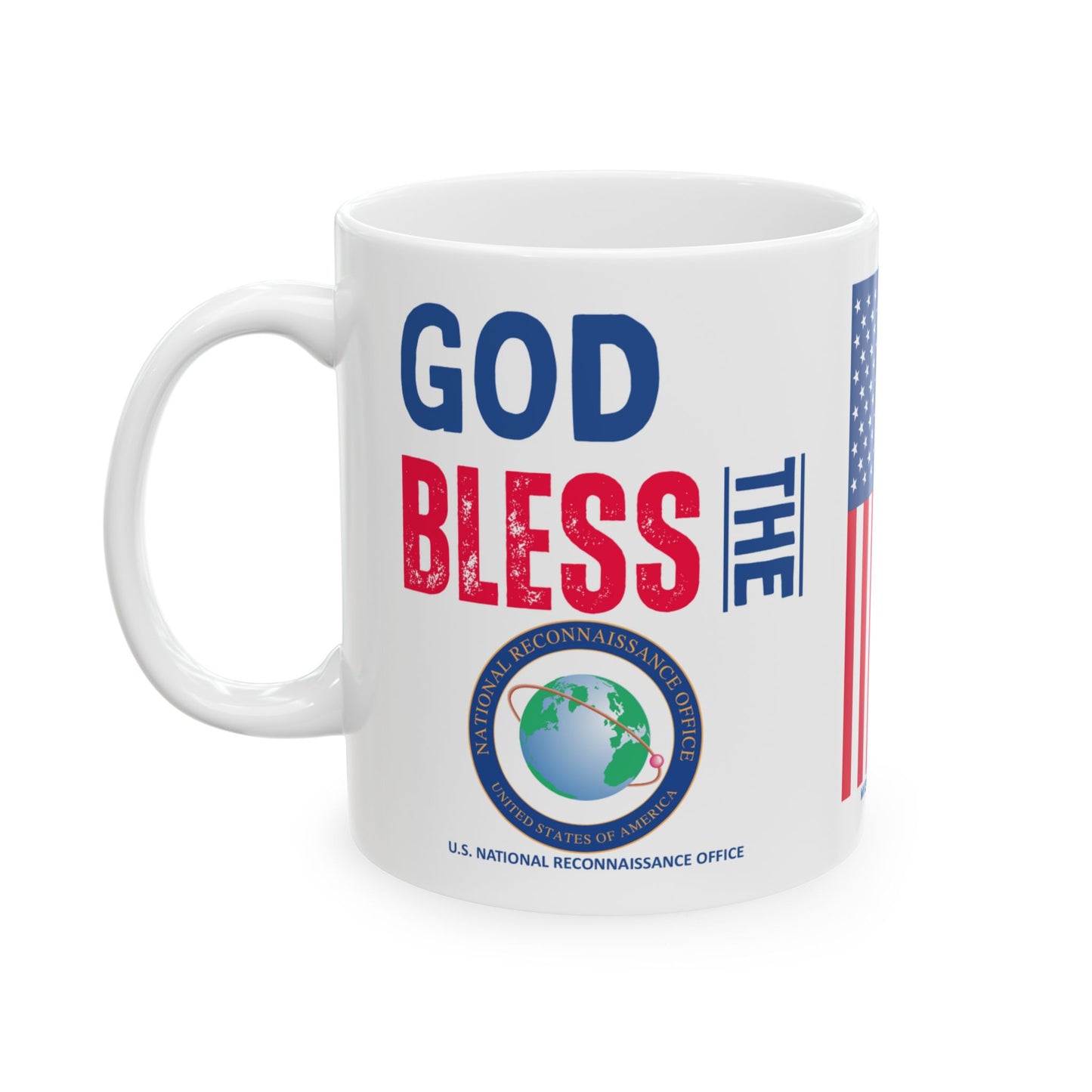 U.S. National Reconnaissance Office - Major Agencies - God Bless - Mug - 11 oz