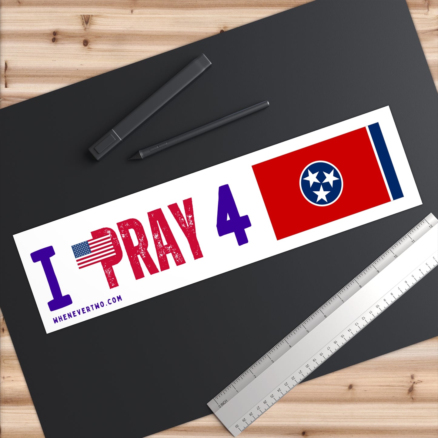 Tennessee - I Pray - Bumper Sticker - Large