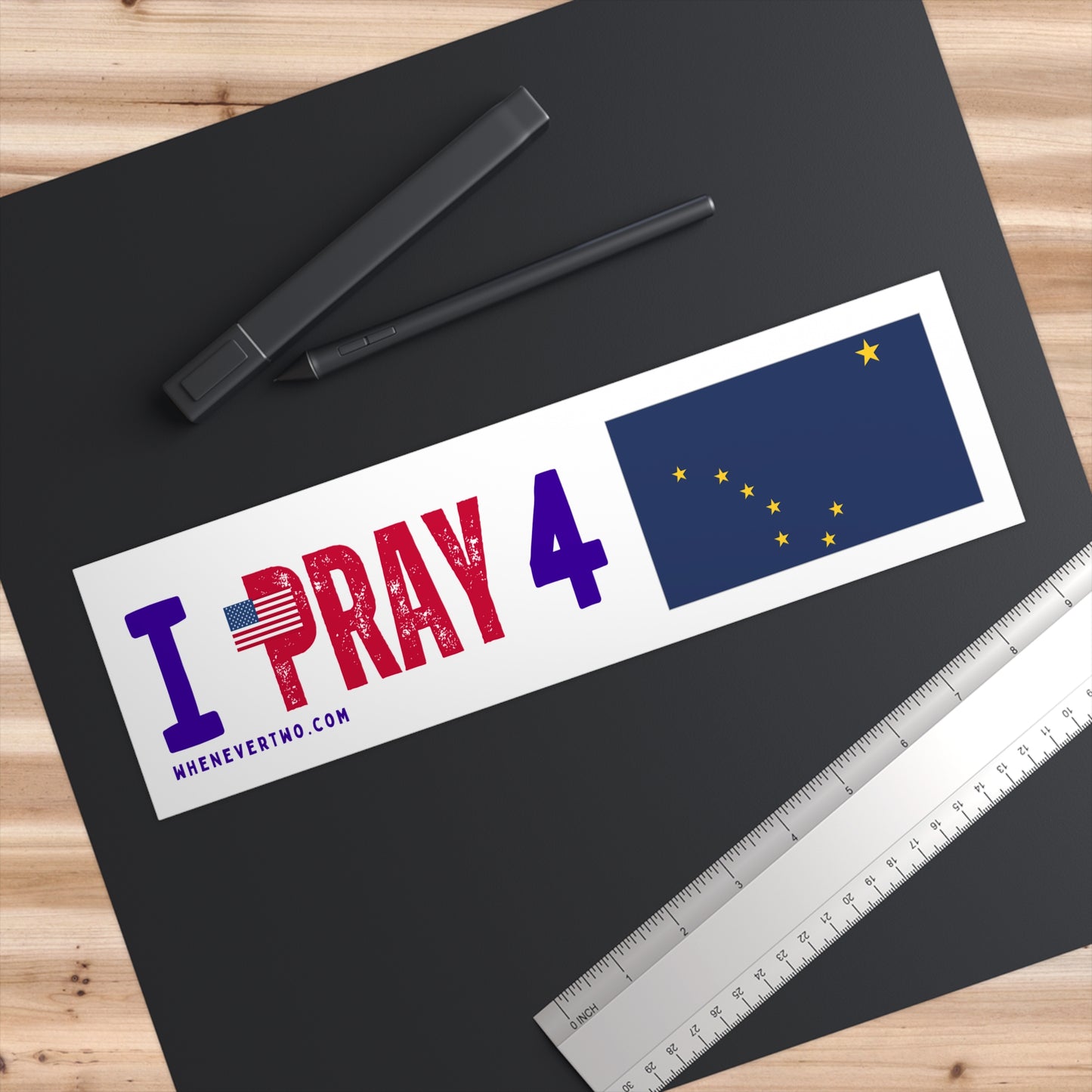 Alaska - I Pray - Bumper Sticker - Regular