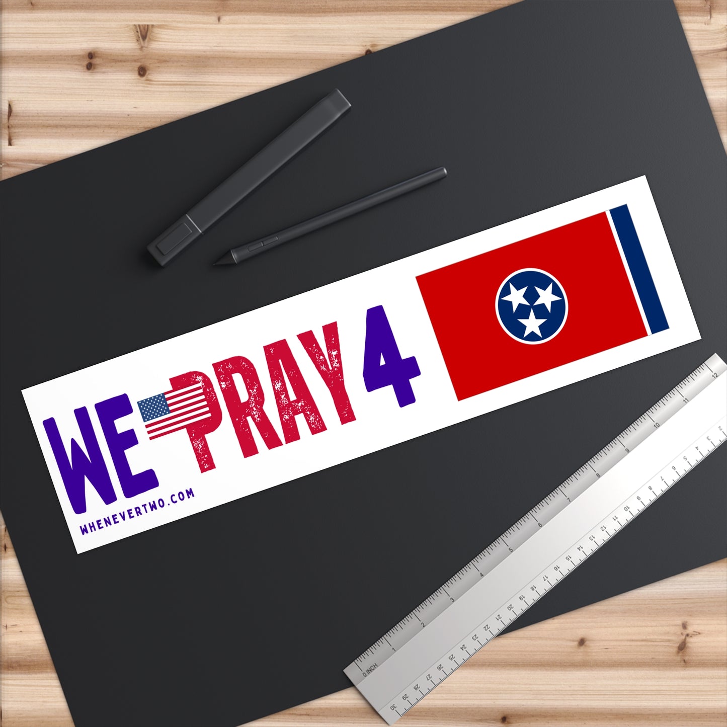 Tennessee - We Pray - Bumper Sticker - Large
