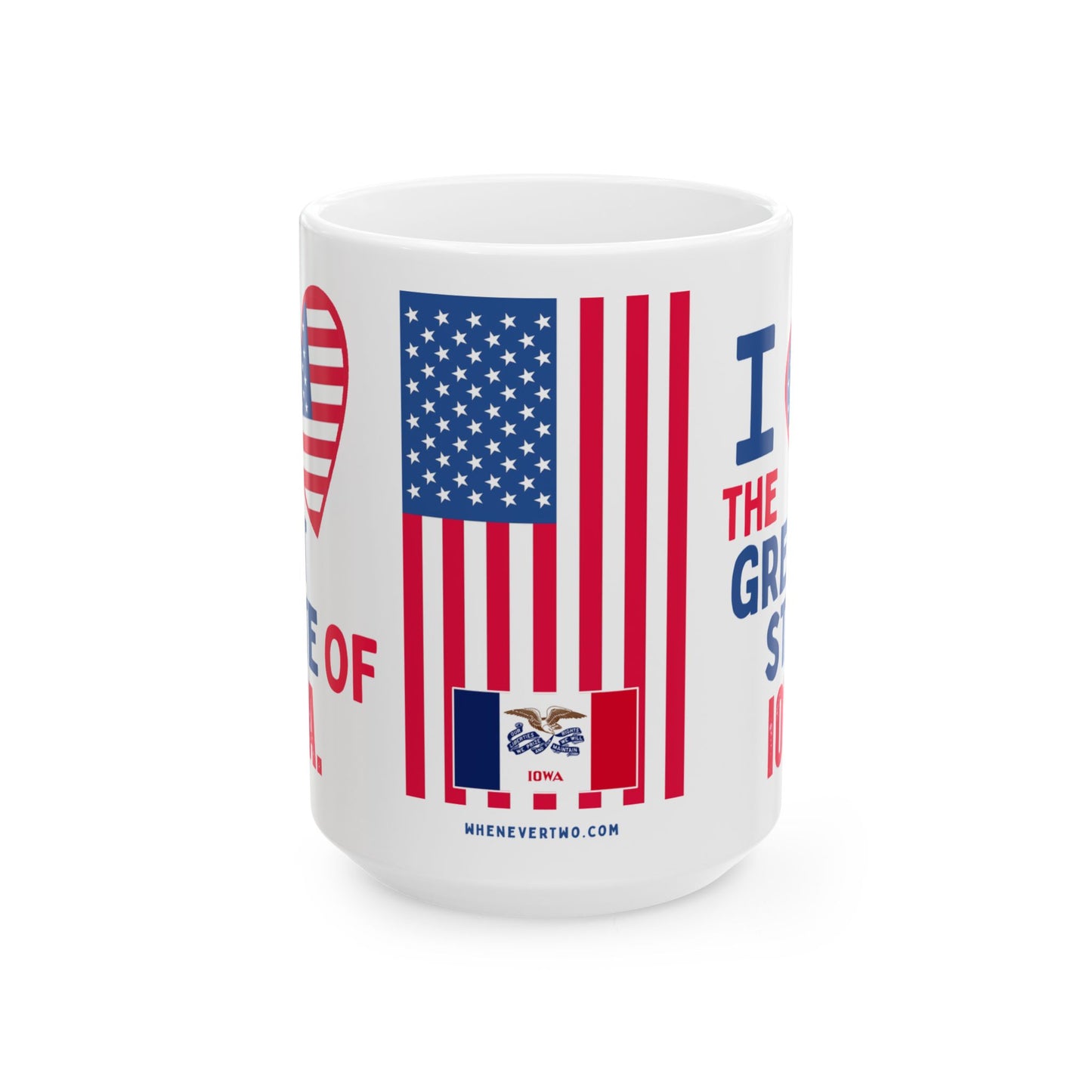 Iowa - I Love - Mug - 15 oz
