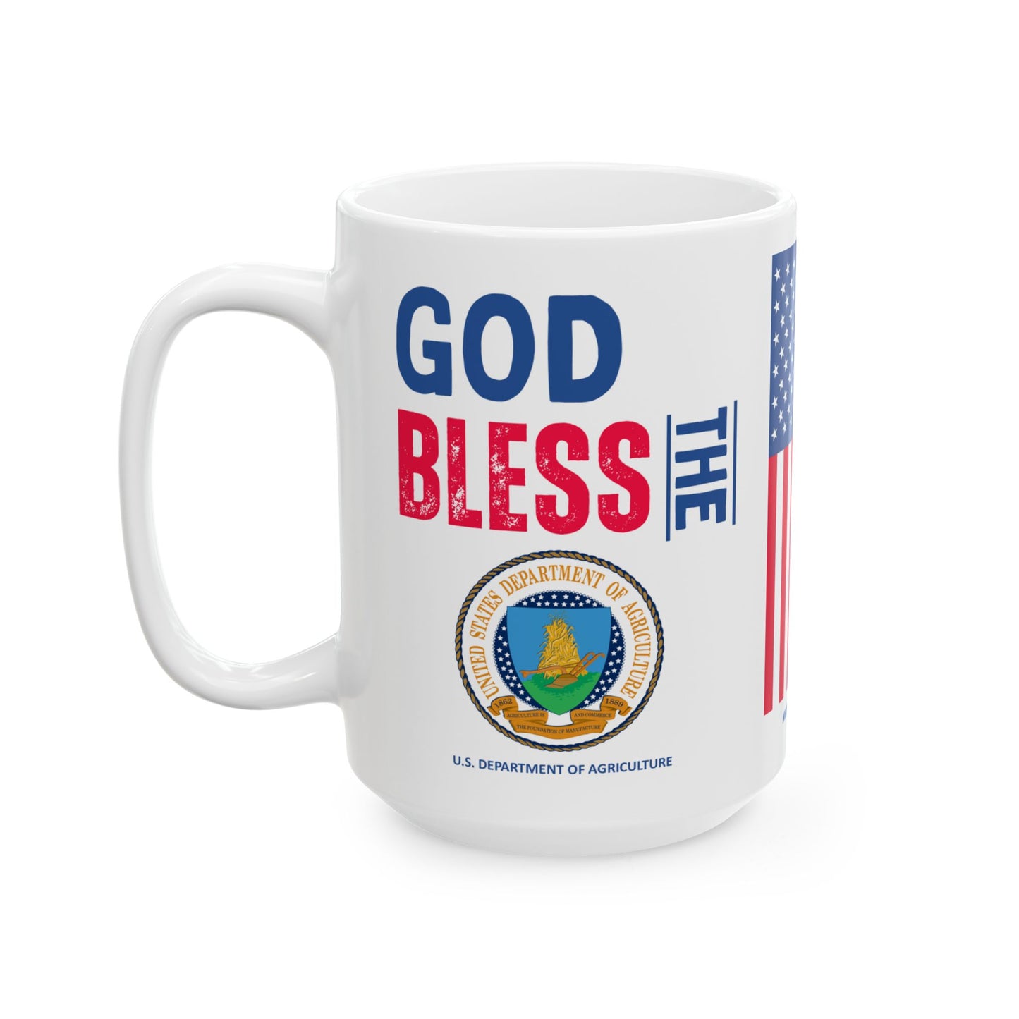 Agriculture - Cabinet - God Bless - Mug - 15 oz