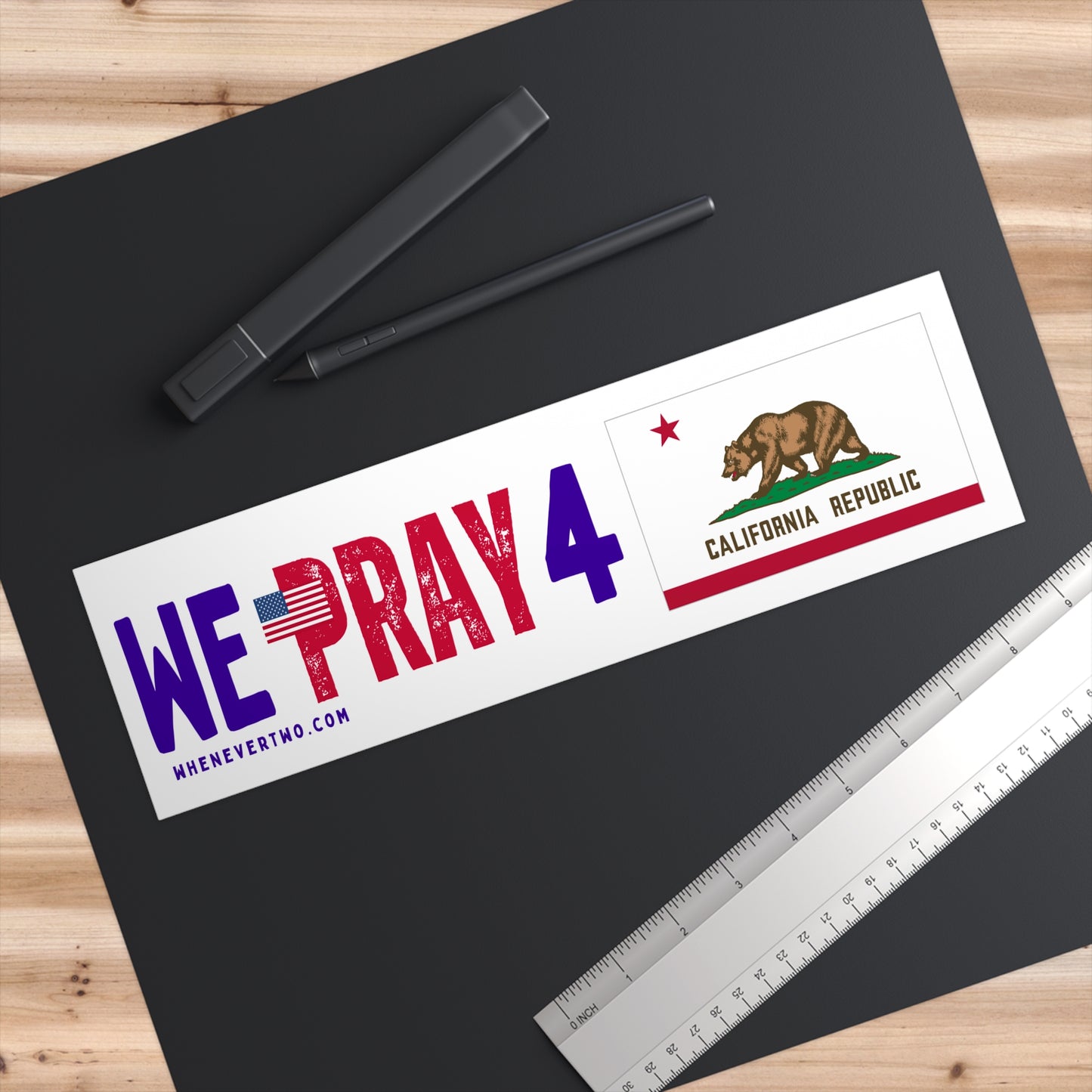 California - We Pray - Bumper Sticker - Regular