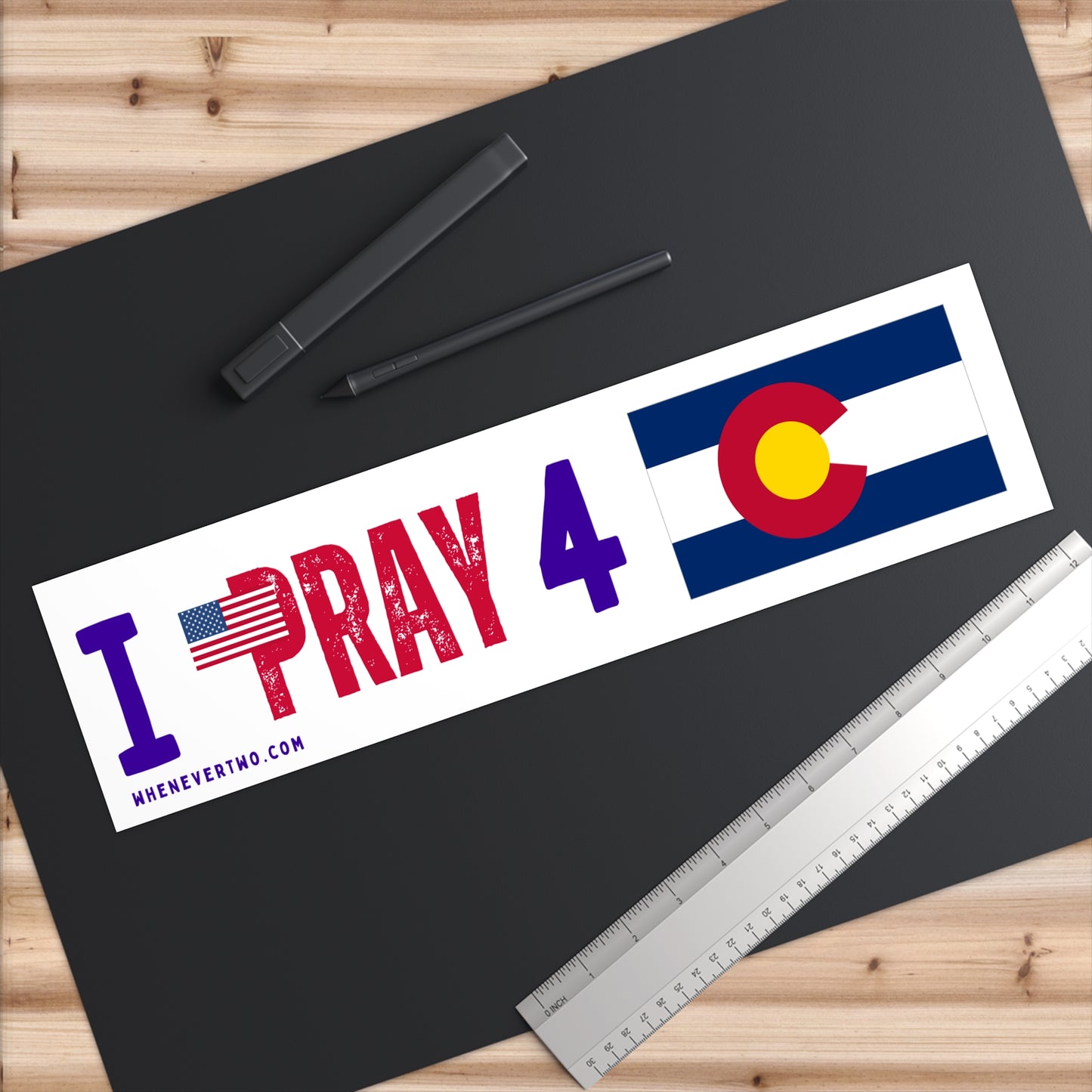 Colorado - I Pray - Bumper Sticker - Large