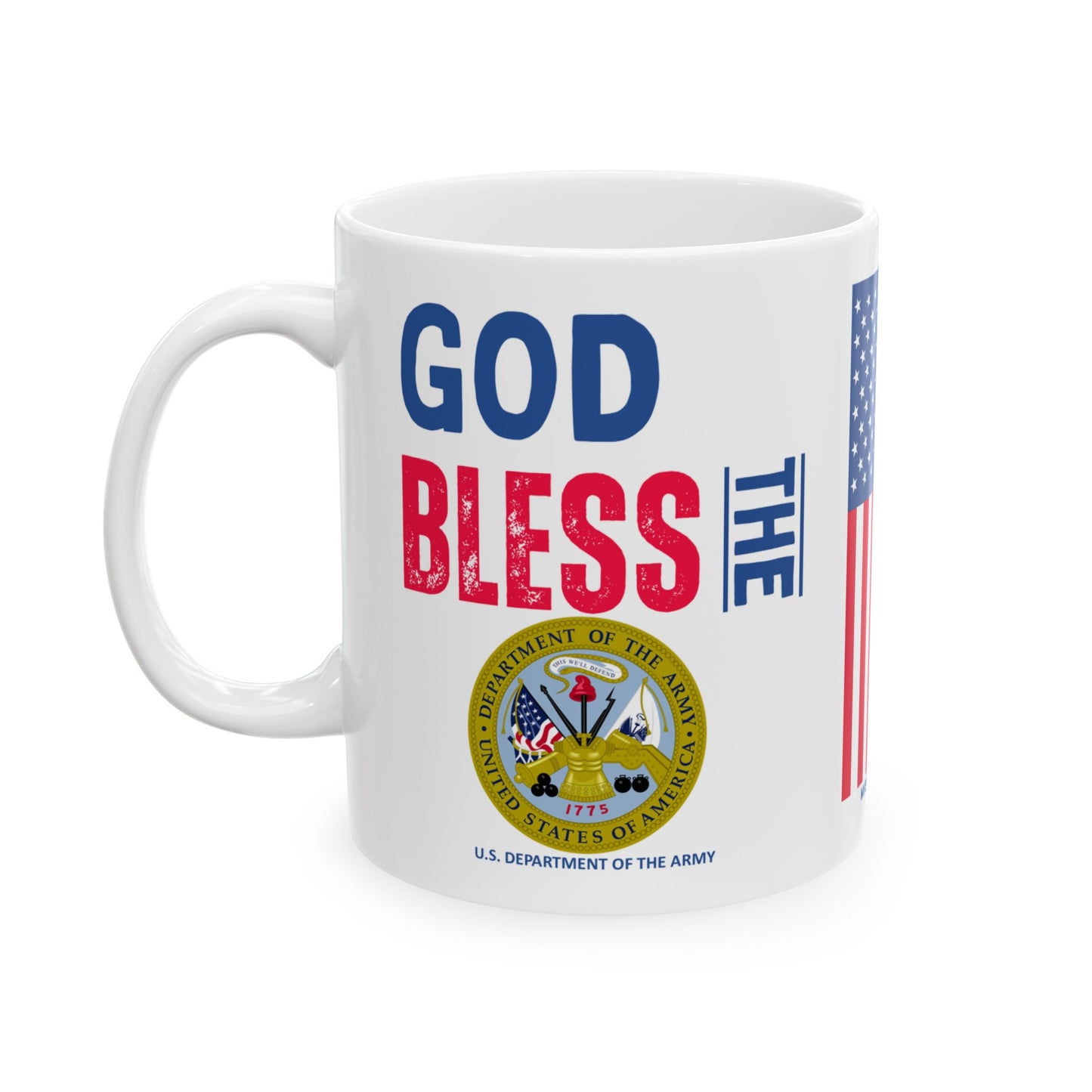 U.S. Department of the Army - Major Agencies - God Bless - Mug - 11 oz