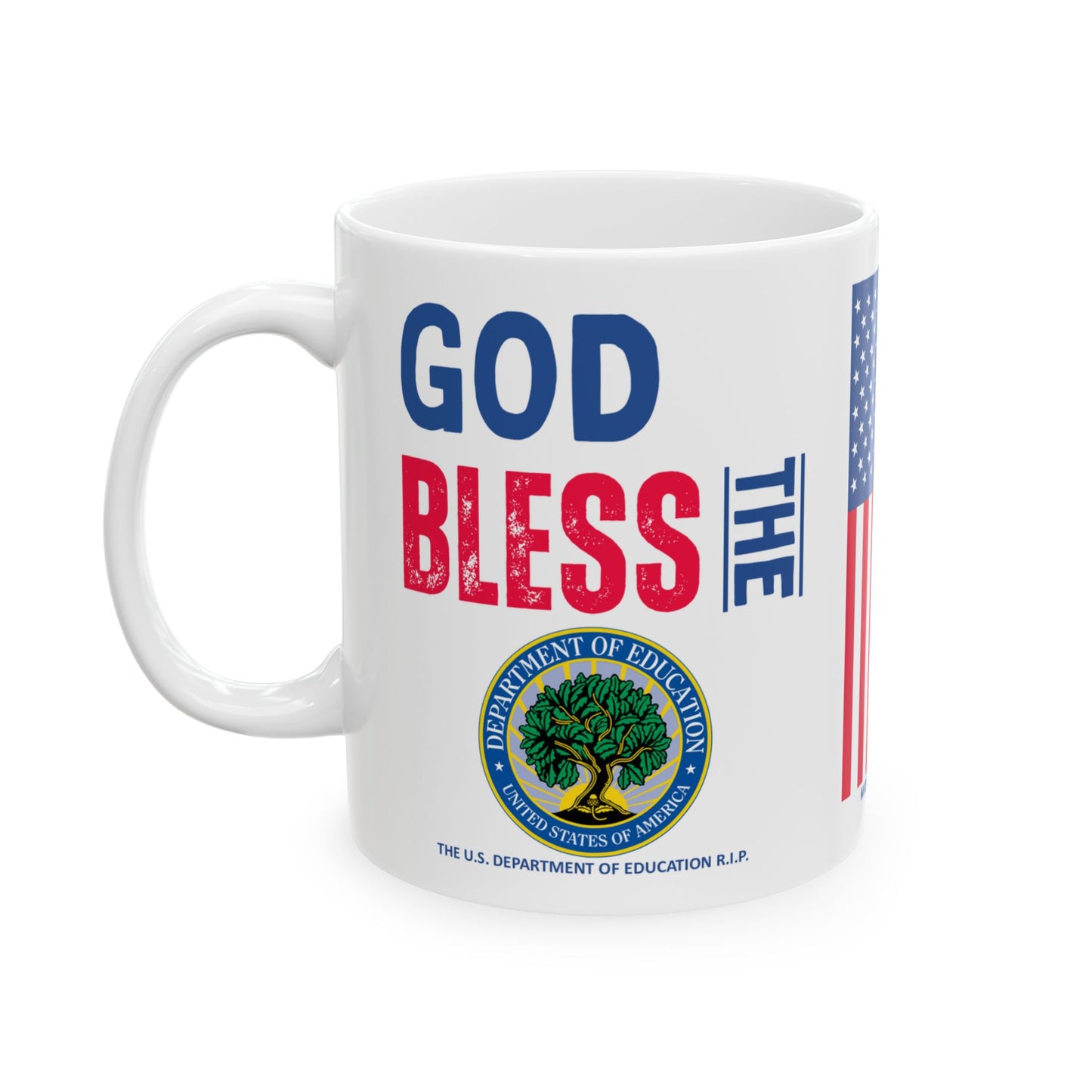 Education - Cabinet - God Bless - Mug - 11 oz
