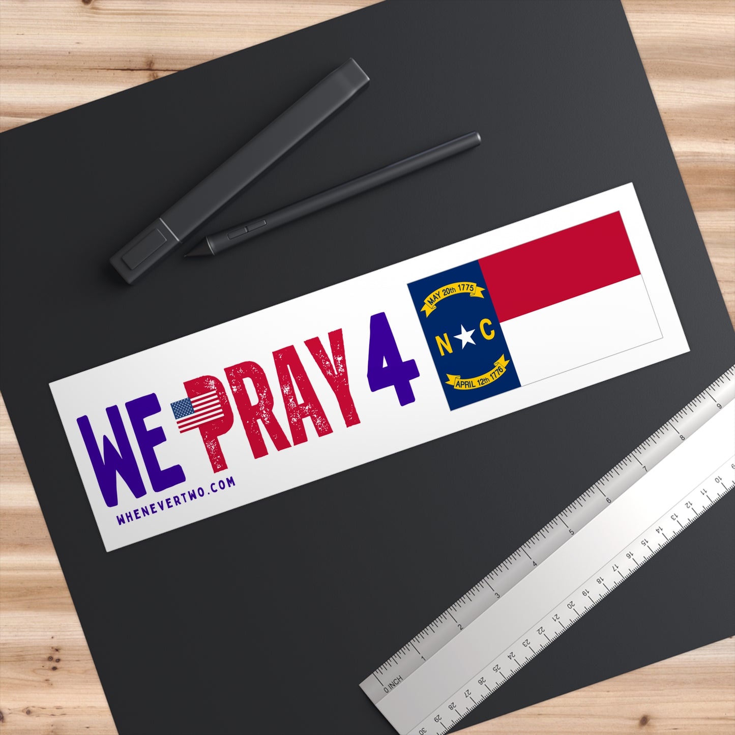 North Carolina - We Pray - Bumper Sticker - Regular