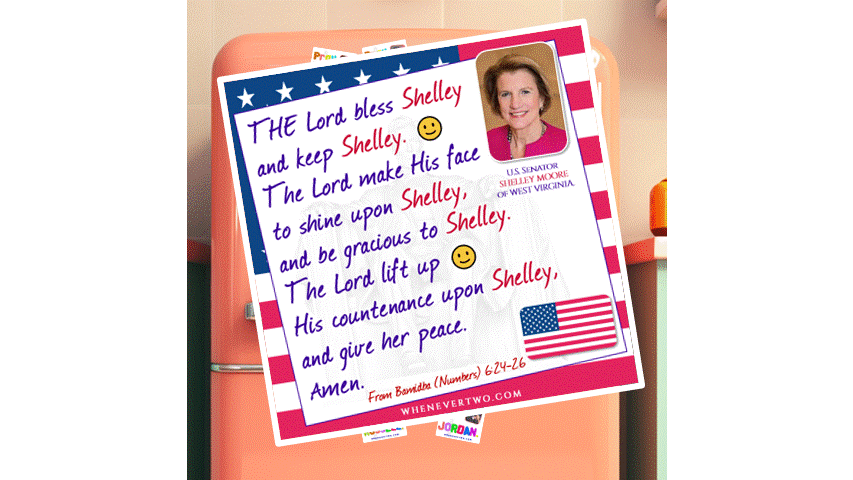 The Aaronic Blessing Fridge Magnet Series (126 Government Leaders)