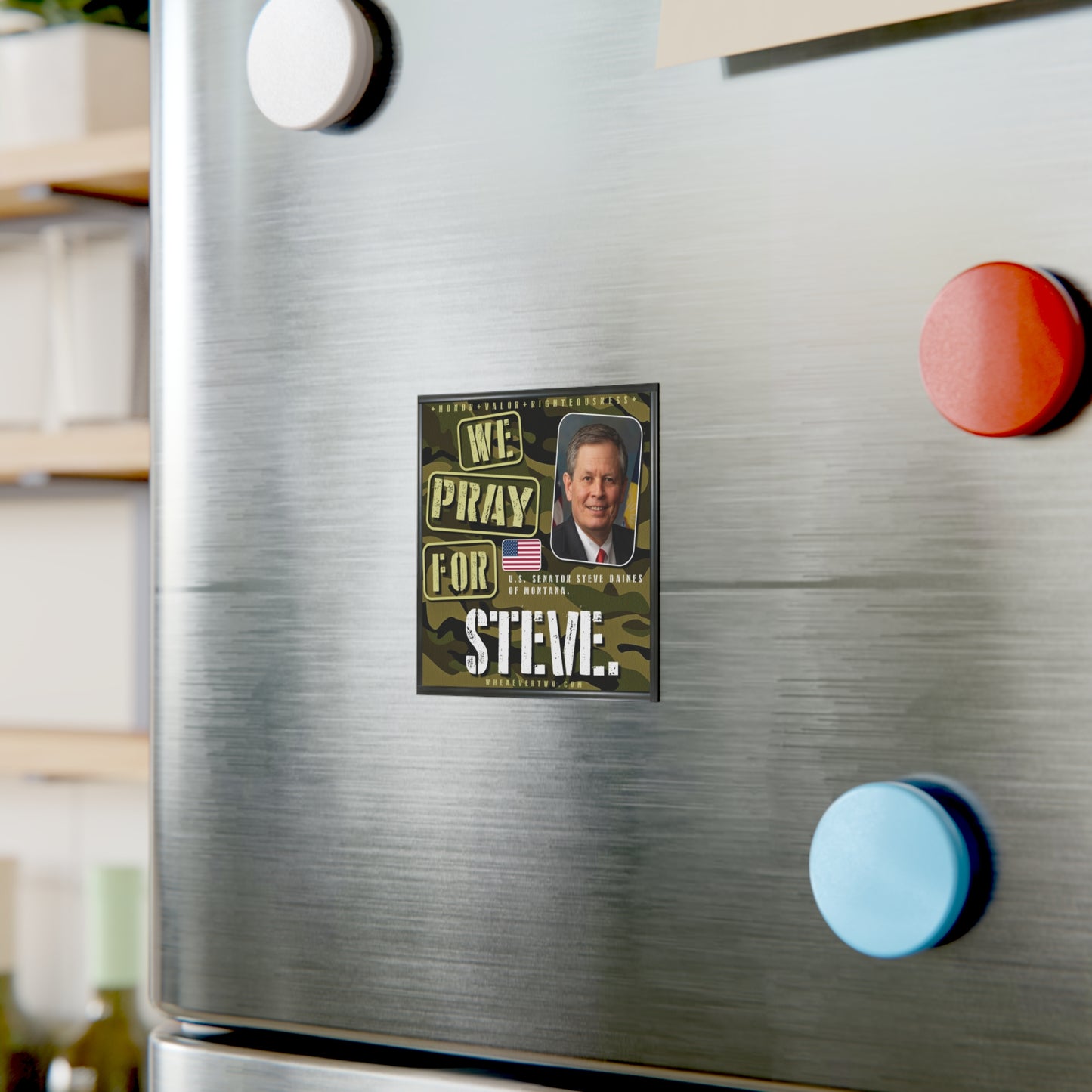 Steve Daines - Legislative Senator Montana - The Man Cave Magnet - 3'' - [227]