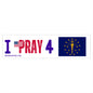 Indiana - I Pray - Bumper Sticker - Large