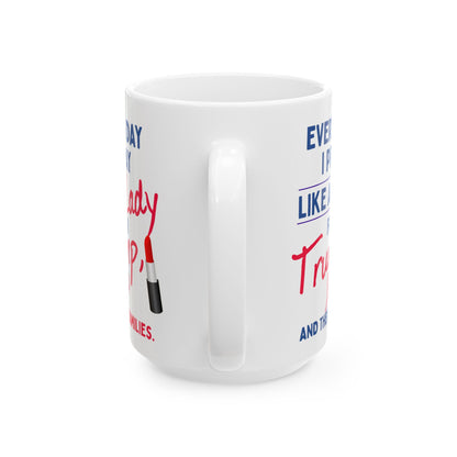 Donald John Trump. - JD Vance - I Pray - Lady - Mug - 15oz - [209]