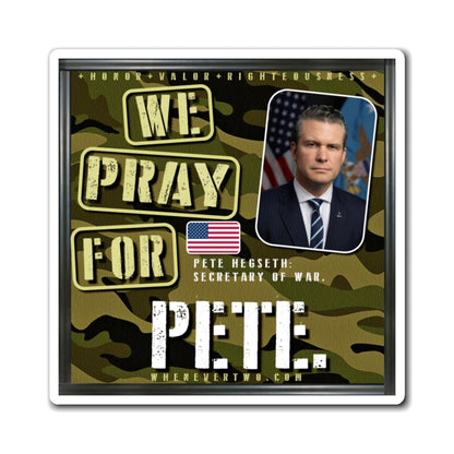 Pete Hegseth - Executive Cabinet Secretary of War - The Man Cave Magnet - 3'' - [81].PNG