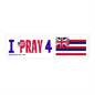 Hawaii - I Pray - Bumper Sticker - Regular