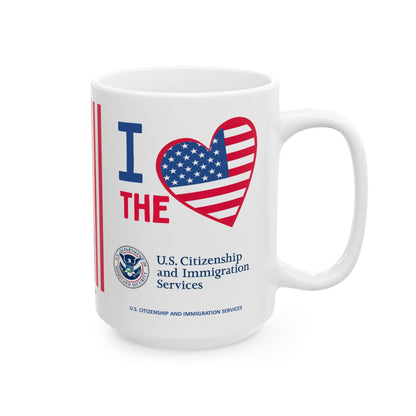 U.S. Citizenship and Immigration Services - Major Agencies - I Love - Mug - 15 oz