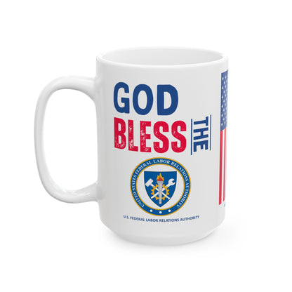 U.S. Federal Labor Relations Authority - Major Agencies - God Bless -  Mug - 15 oz