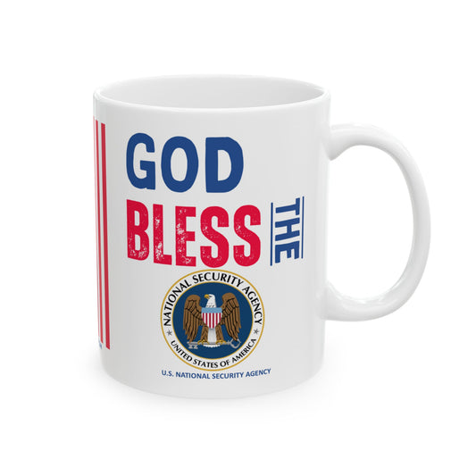 U.S. National Security Agency - Major Agencies - God Bless - Mug - 11 oz