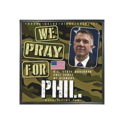 Phil Scott - State Executive Governor Vermont - The Man Cave Magnet - 3'' - [297]