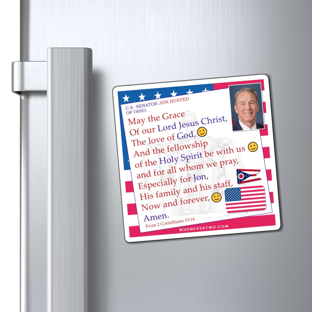 Jon Husted - Legislative Senator Ohio - The Benediction Blessing Magnet - 4'' - [235]
