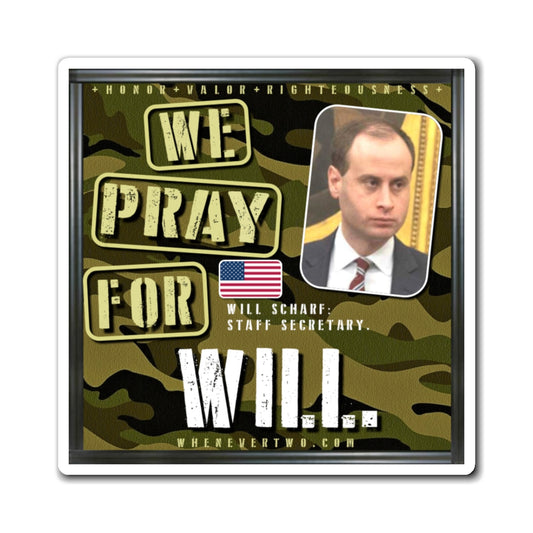 Will Scharf - Executive White House Staff Secretary - The Man Cave Magnet - 3'' - [271]