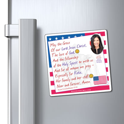 Katie Miller - Executive White House Doge Spokeswoman - The Benediction Blessing Magnet - 4'' - [270]