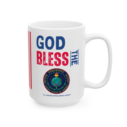 U.S. Defense Intelligence Agency - Major Agencies - God Bless - Mug - 15 oz