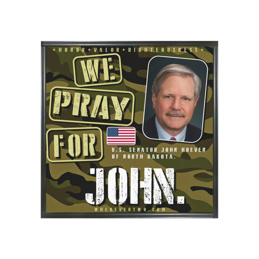 John Hoeven - Legislative Senator North Dakota - The Man Cave Magnet - 3'' - [234]