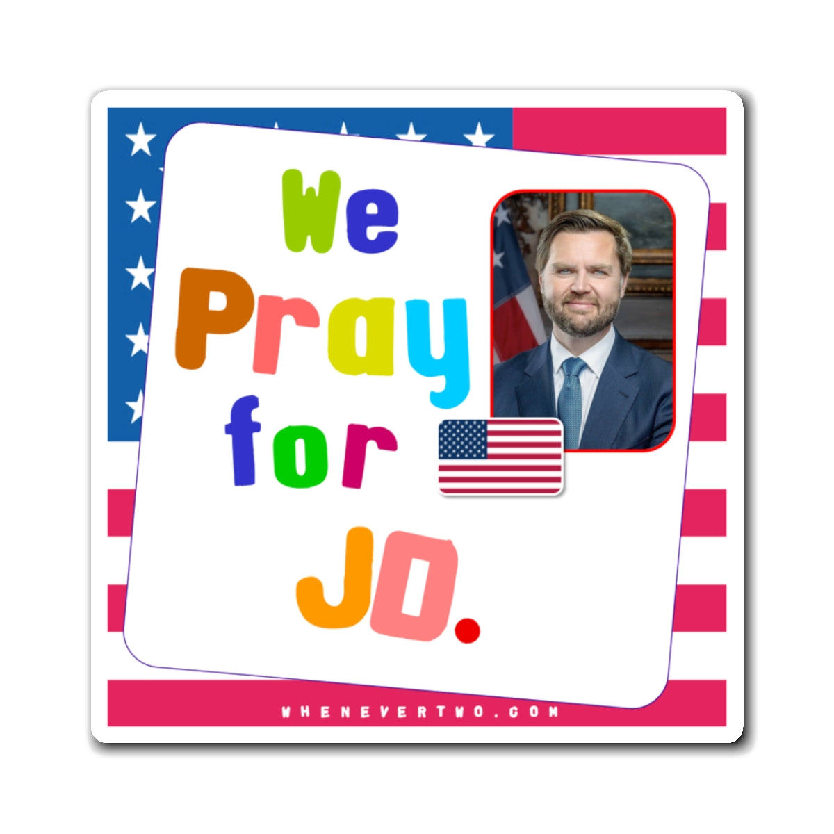 JD Vance - Executive Cabinet Vice President - Noah's Rainbow Magnet - 3'' - [115]