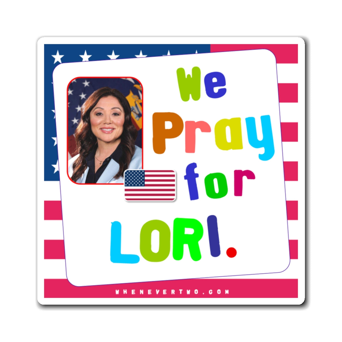 Lori Chavez-DeRemer - Executive Cabinet Secretary of Labor - Noah's Rainbow Magnet - 3'' - [122]