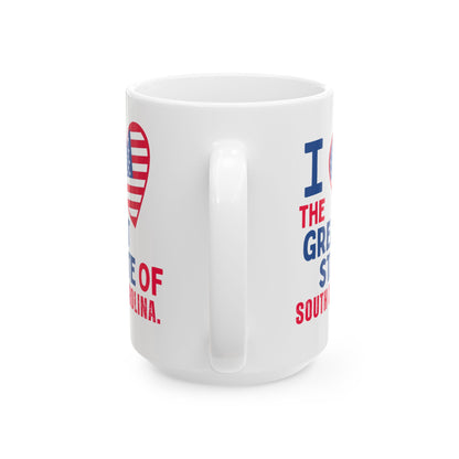 South Carolina - I Love -  Mug - 15 oz