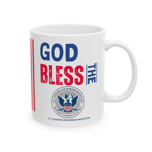 U.S. Customs and Border Protection - Major Agencies - God Bless - Mug - 11 oz