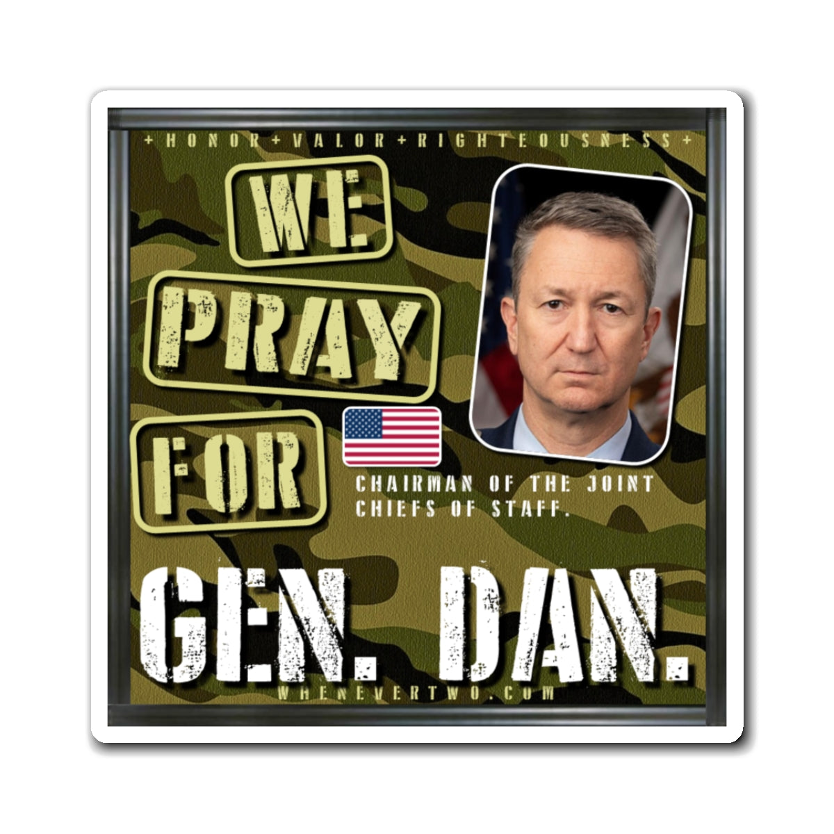 General John D. Caine – Executive – Chairman Joint Chiefs of Staff The Man Cave Magnet - 3'' - [328]