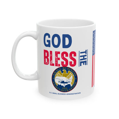 U.S. Small Business Administration - Major Agencies - God Bless -  Mug - 11 oz