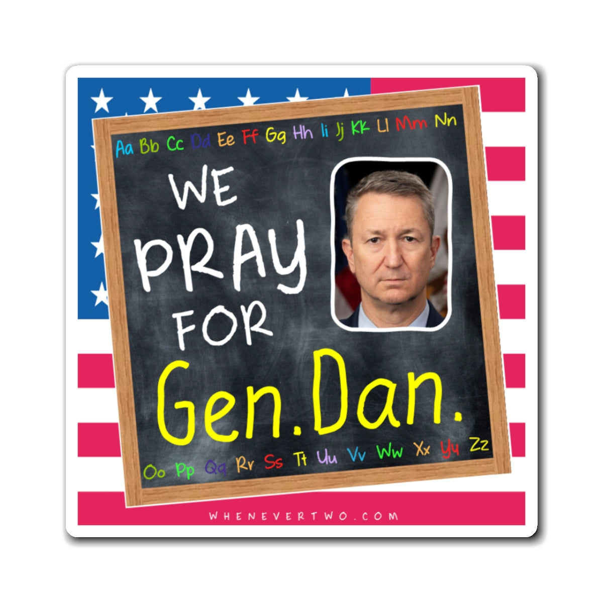 General John D. Caine – Executive – Chairman Joint Chiefs of Staff The Blackboard Magnet - 3'' - [328]