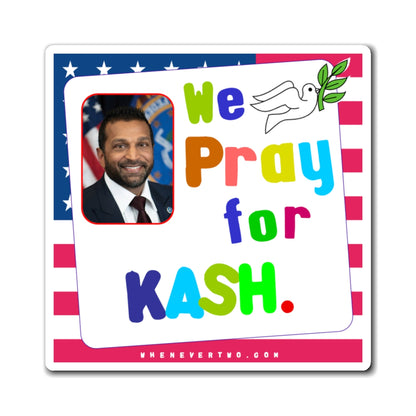 Kash Patel - Executive Cabinet FBI Director - Noah's Rainbow Magnet - 3'' - [110]
