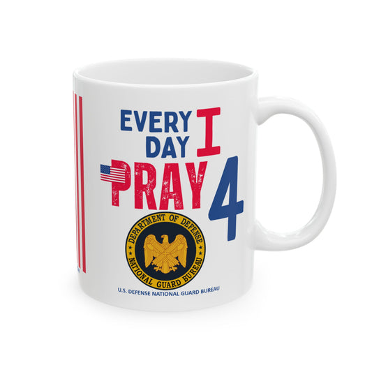 U.S. Defense National Guard Bureau - Major Agencies - I Pray - Mug - 11 oz