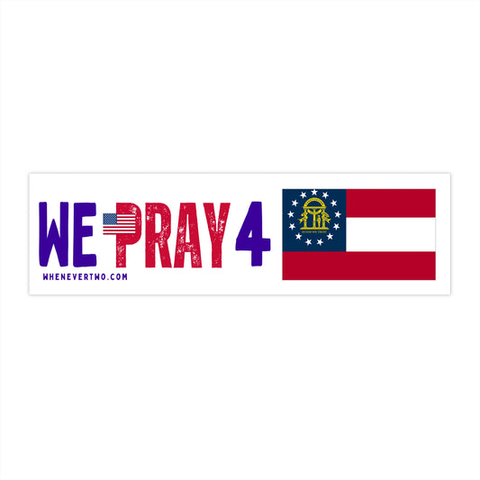 Georgia - We Pray - Bumper Sticker - Regular