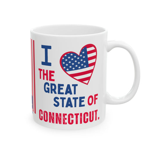 Connecticut - I Love -  Mug - 11 oz