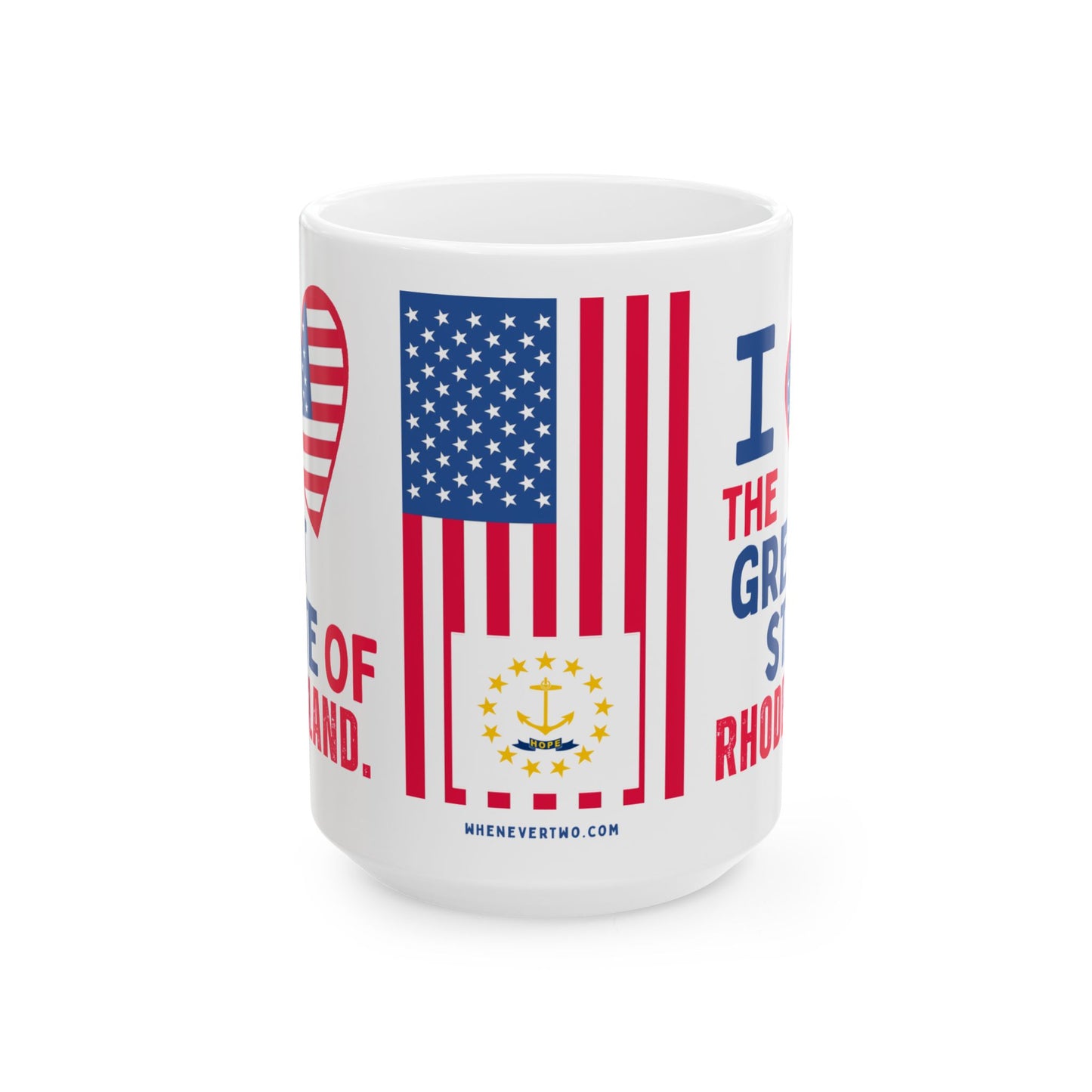 Rhode Island - I Love -  Mug - 15 oz