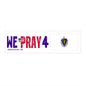 Massachusetts - We Pray - Bumper Sticker - Regular