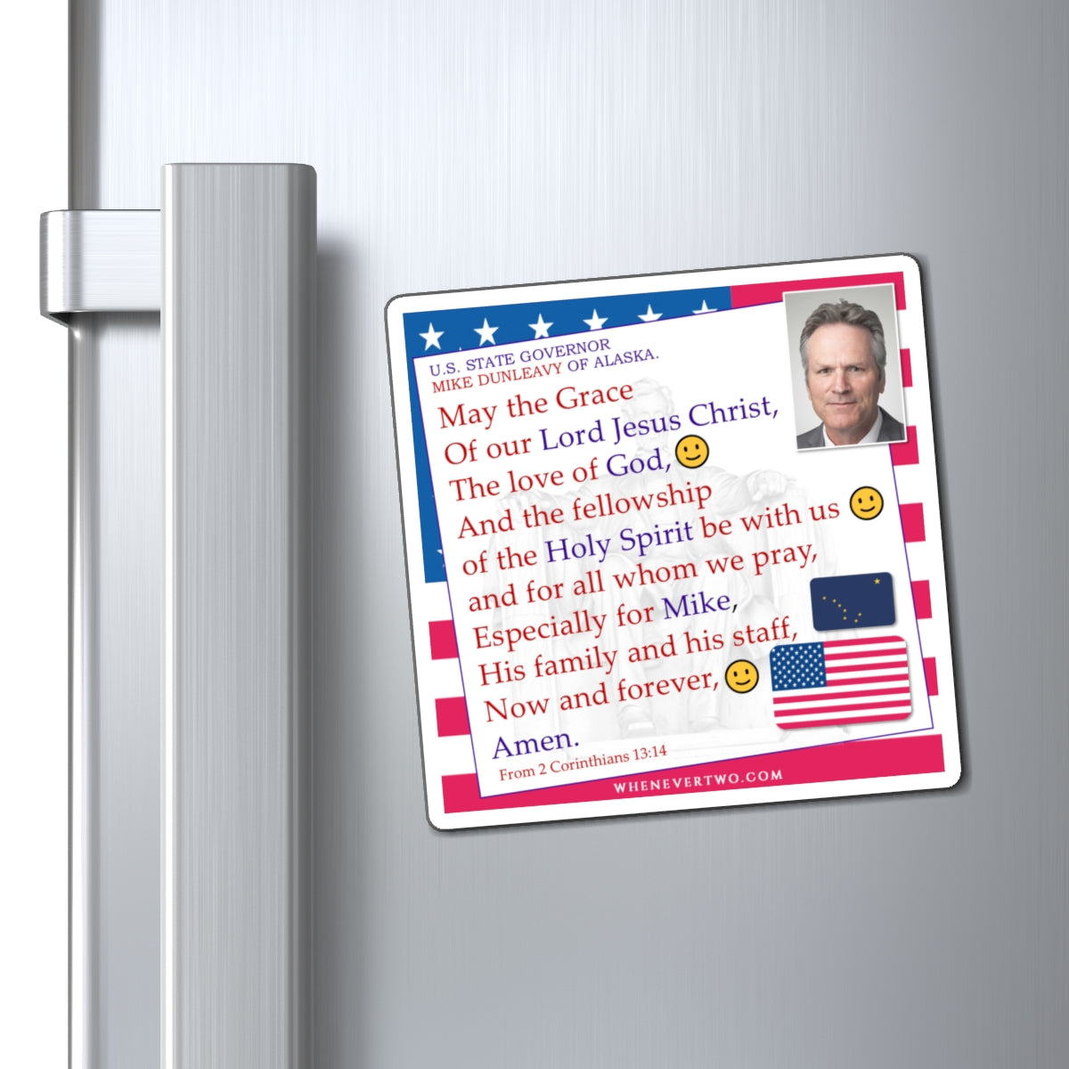 Mike Dunleavy - State Executive Governor Alaska - The Benediction Blessing Magnet - 4'' - [275]