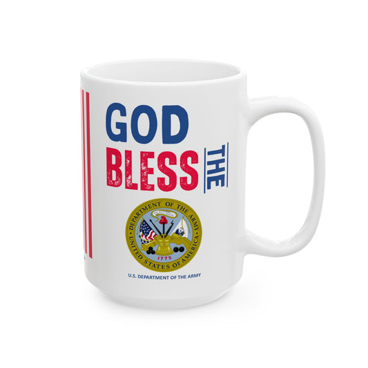 U.S. Department of the Army - Major Agencies - God Bless - Mug - 15 oz