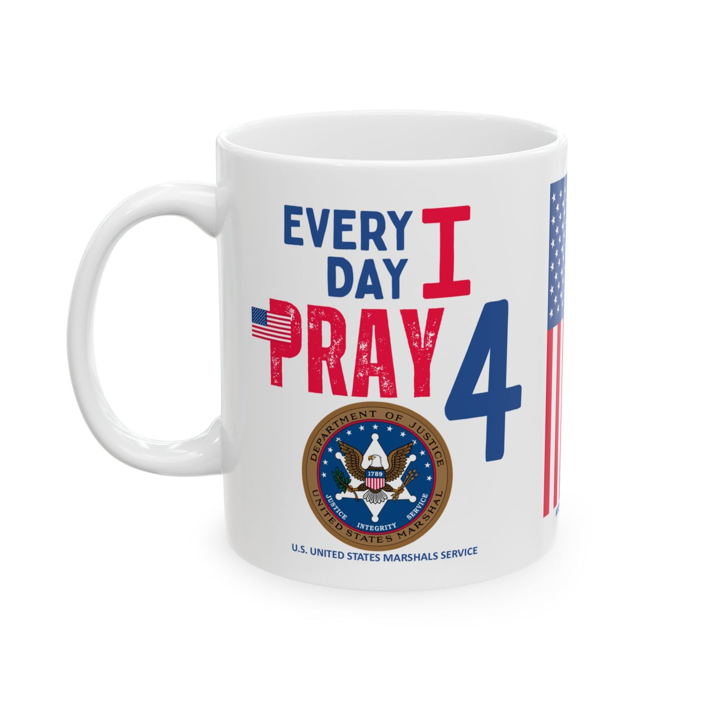 U.S. United States Marshals Service - Major Agencies - I Pray - Mug - 11 oz