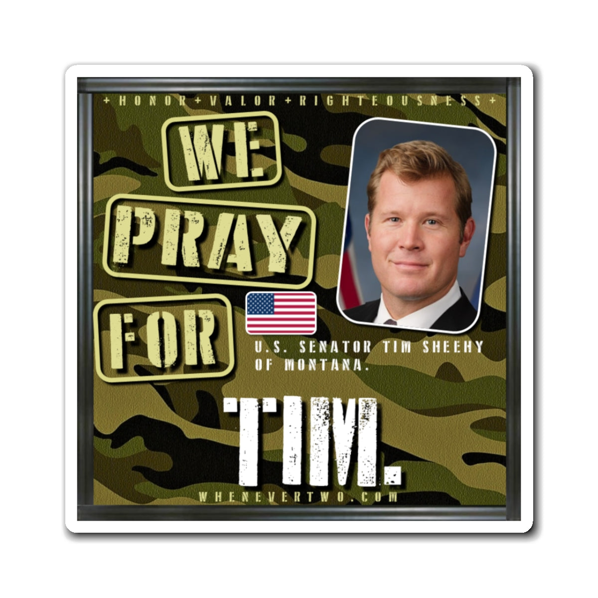 Tim Sheehy - Legislative Senator Montana - The Man Cave Magnet - 3'' - [258]