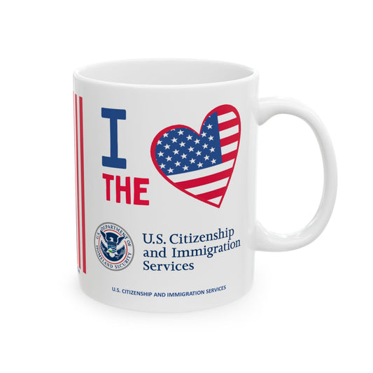 U.S. Citizenship and Immigration Services - Major Agencies - I Love - Mug - 11 oz