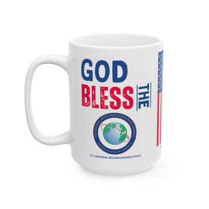 U.S. National Reconnaissance Office - Major Agencies - God Bless - Mug - 15 oz